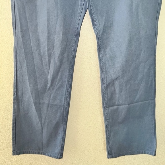 Men's Bonobos Blue Washed Chino Straight Fit Pants size 35X32 - Picture 3 of 5